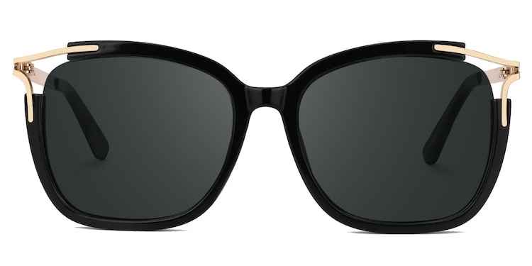 Sidibe Square Black Glasses