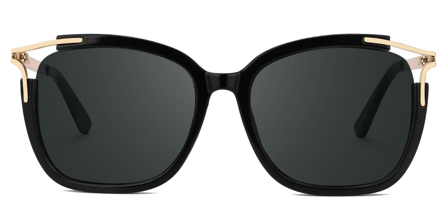 Spring hinges Sidibe Sunglasses, Sidibe Black Sunglasses -Zeelool0
