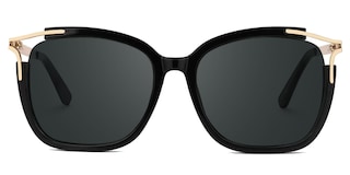 Sidibe Square Black Glasses0