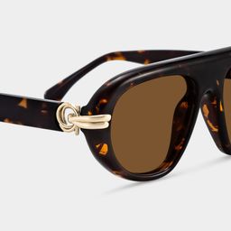 Aveline Tortoise Aviator Glasses4