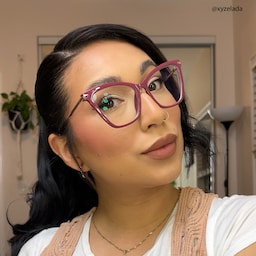 Hilary Butterfly Dark-Red Glasses4