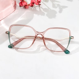 Rendon Square Pink Glasses4