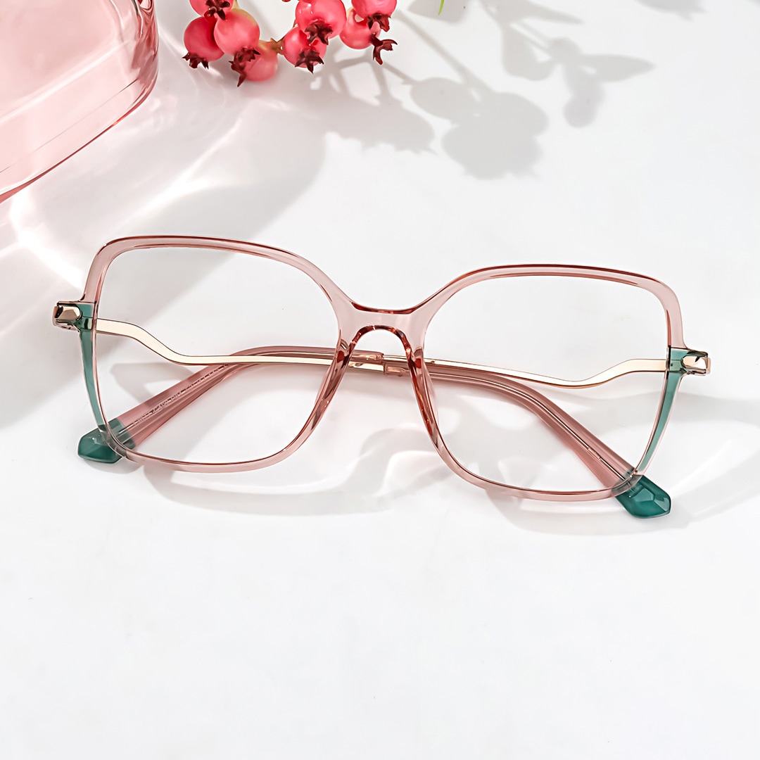 Rendon Square Pink Glasses