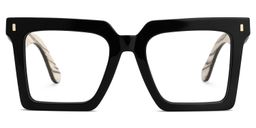 Pierre Square Black Glasses0