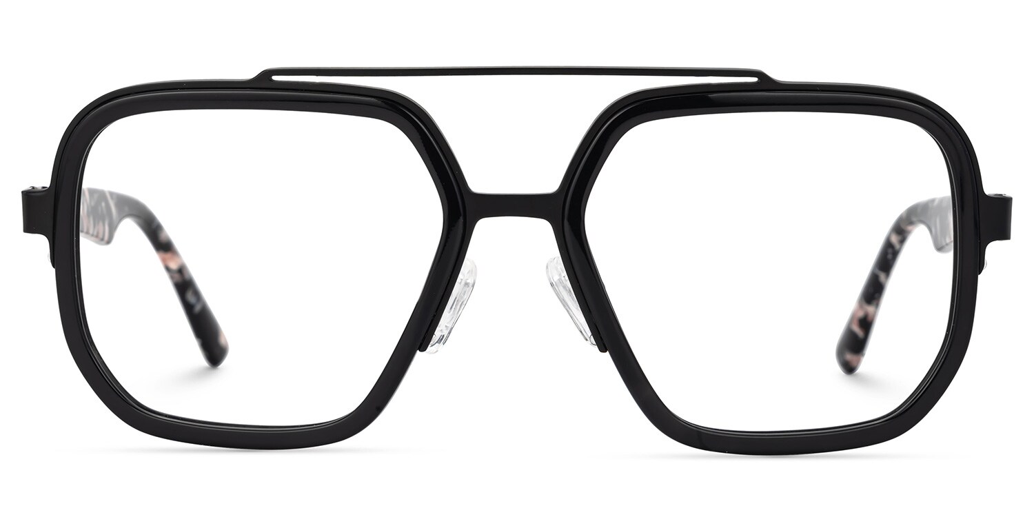 Ace Black Aviator Frame Glasses Online | Zeelool0