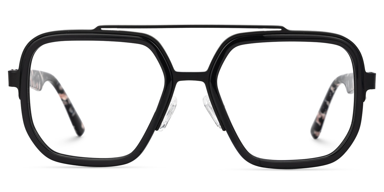 Ace Aviator Black Glasses0