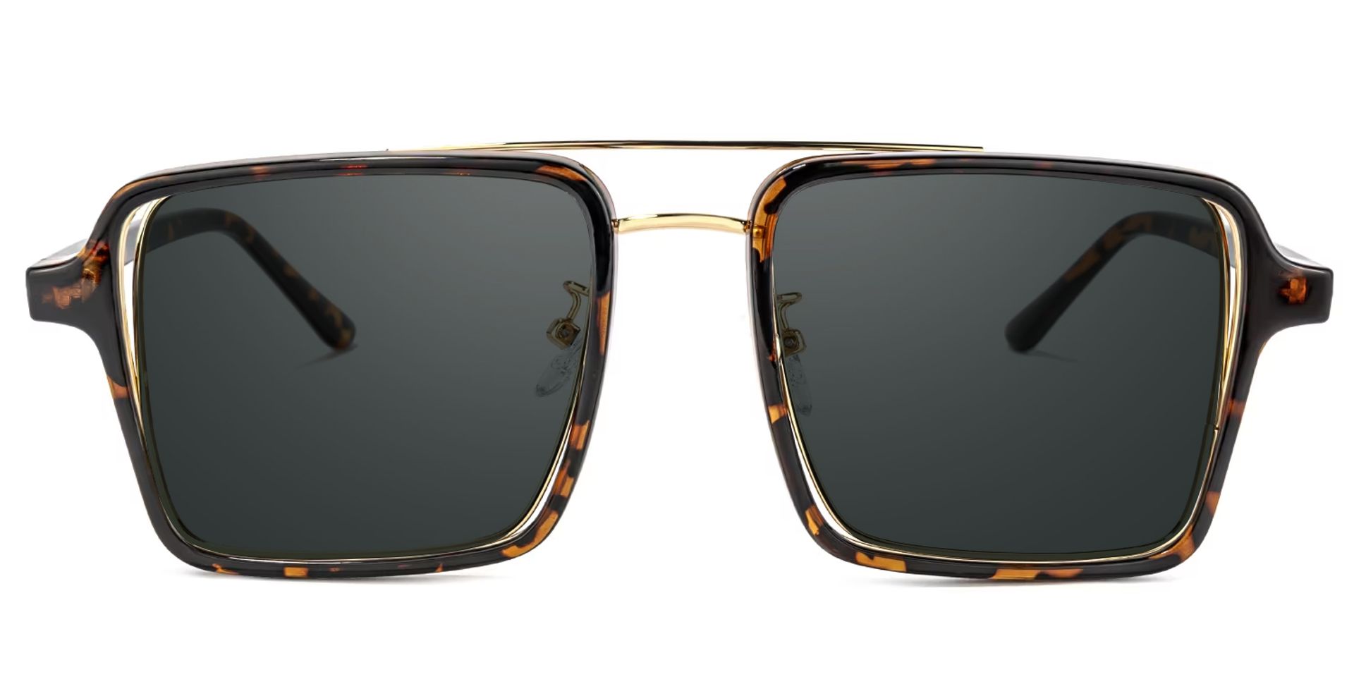 Aviator Tortoise-Gold Sunglasses | Zeelool Glasses0