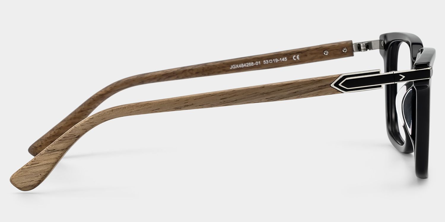 Noah Black Rectangle Full-Rim Eyeglasses Online | ZEELOOL4