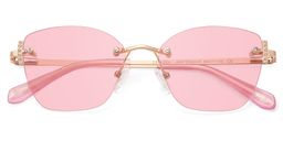 Jaxon Rectangle Rose Gold Glasses1