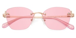 Jaxon Rectangle Rose Gold Glasses1