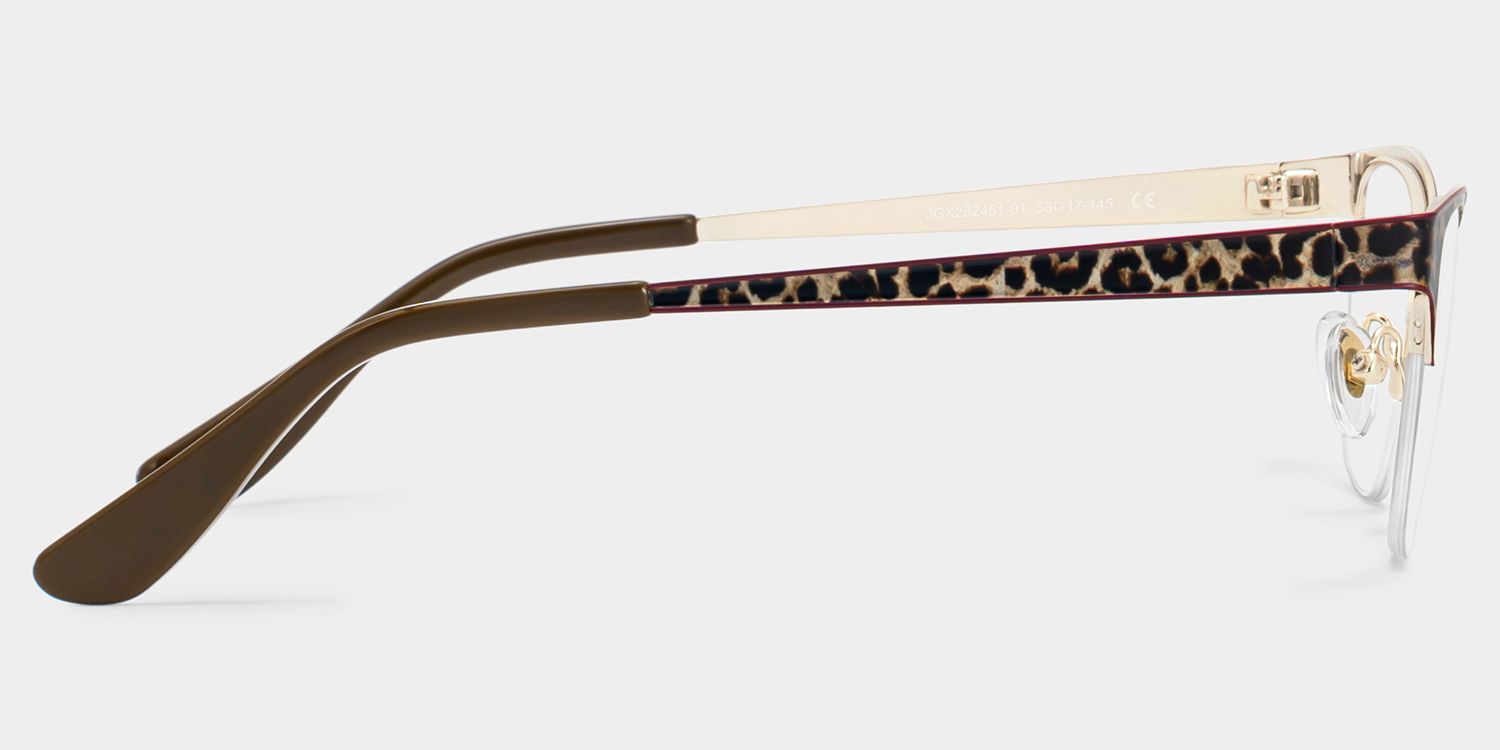 Dorian Brown Leopard Print Cat-Eye Glasses | ZEELOOL4