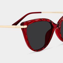 Lucas Red Cat eye Sunglasses4