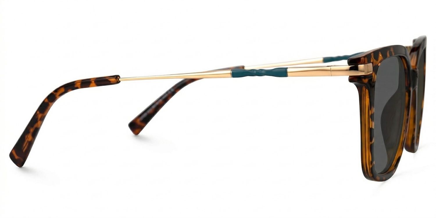 Jacqui Square Style Tortoise Frame Sunglasses | ZEELOOL