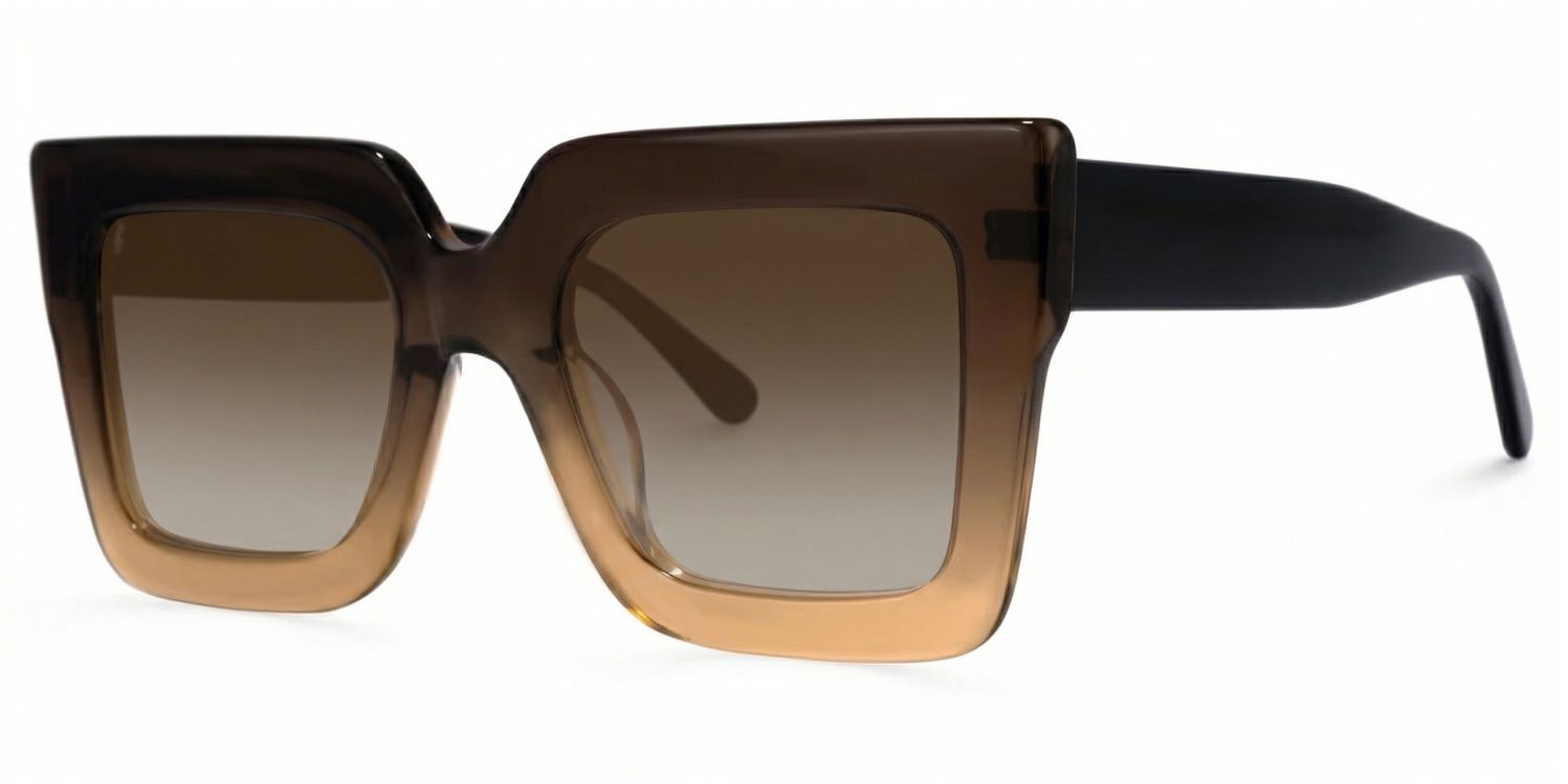 Brandon Brown Square Frame Glasses, Thick Tawny Frames1