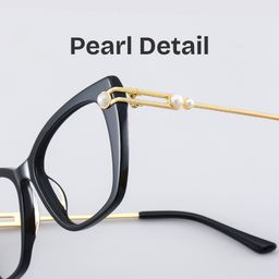 Victor Black Cat eye Glasses1