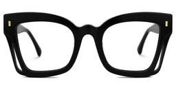 Dayana Square Black Glasses0