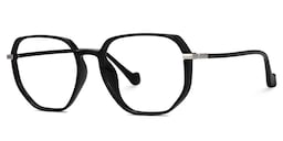 Maura Geometric Black Glasses1