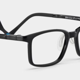 June Rectangle Black Glasses4