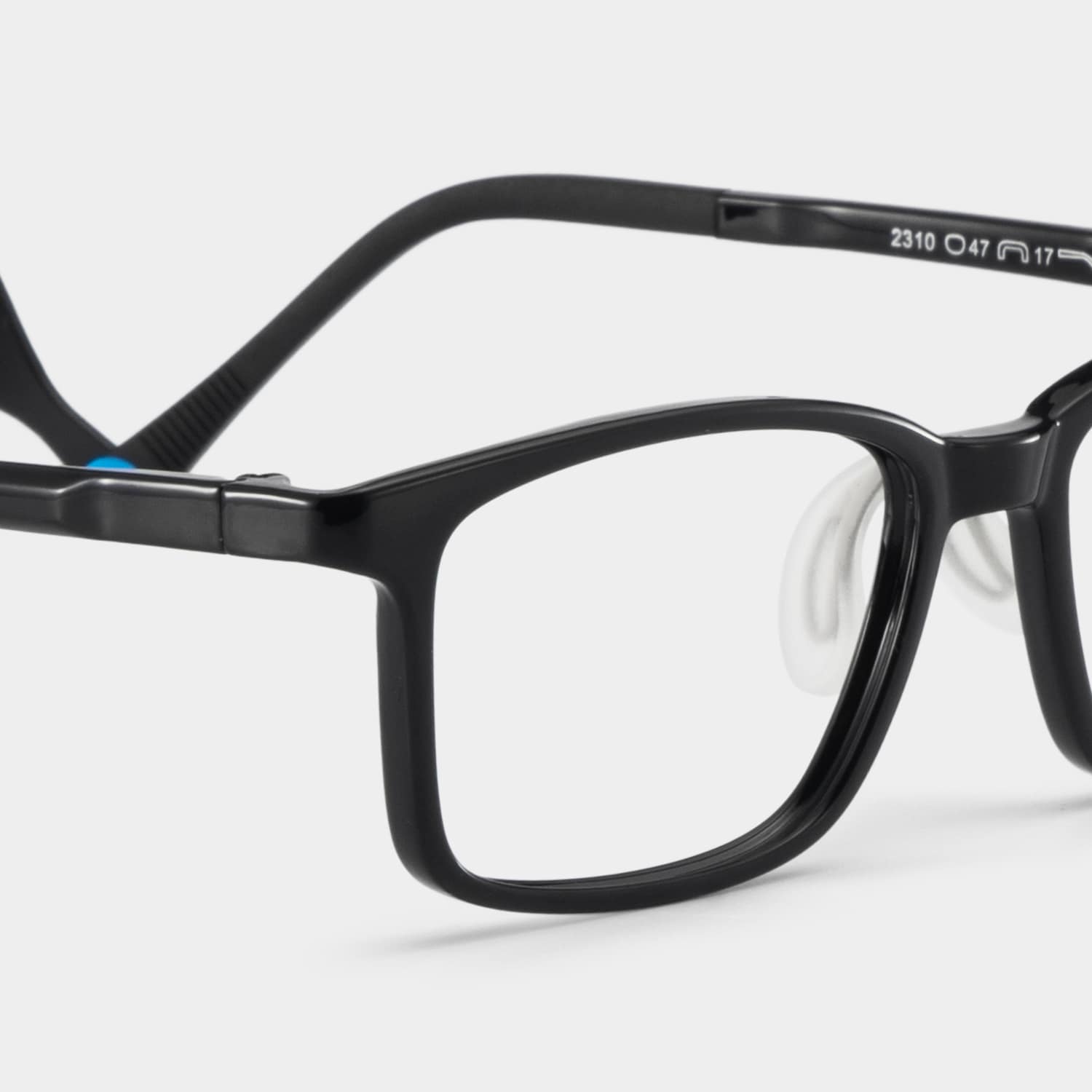 June Rectangle Black Glasses4