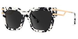 Lidia Square Cow Print Sunglasses2