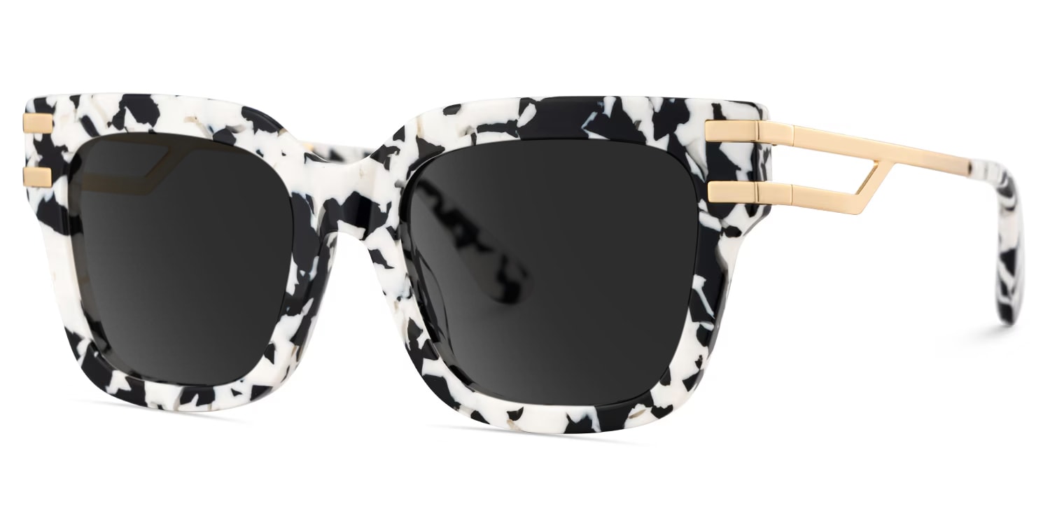 Lidia Square Cow Print Sunglasses2