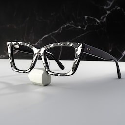 Mcnatt Cateye Black White Glasses1