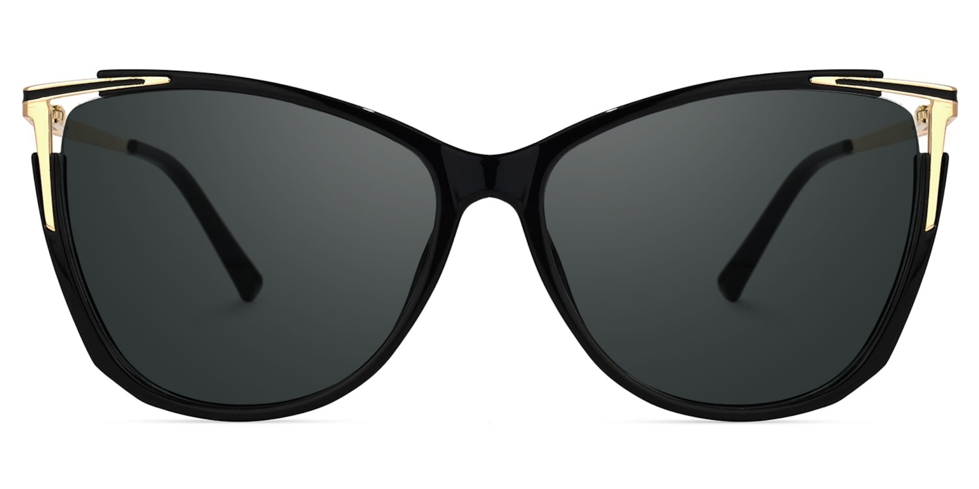 Yomary Black Cateye Frame Sunglasses | Zeelool Optical0