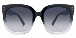 Ebony Square Black Clear Glasses0