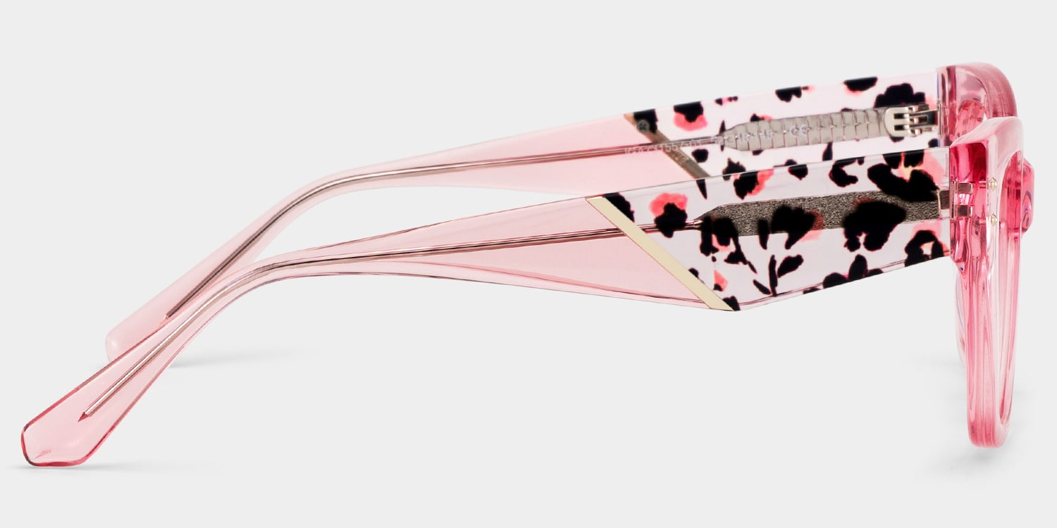 Skylar Crystal Pink Frame Glasses with Butterfly Frame Online | ZEELOOL7