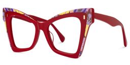 Shauna Cateye Red Glasses1