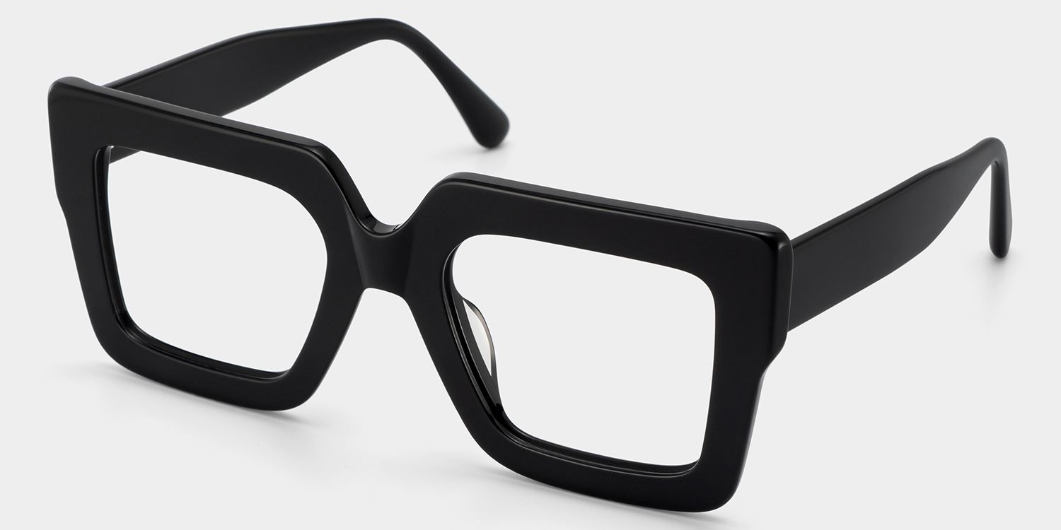 Brandon Square Black Frames and Prescription Glasses3
