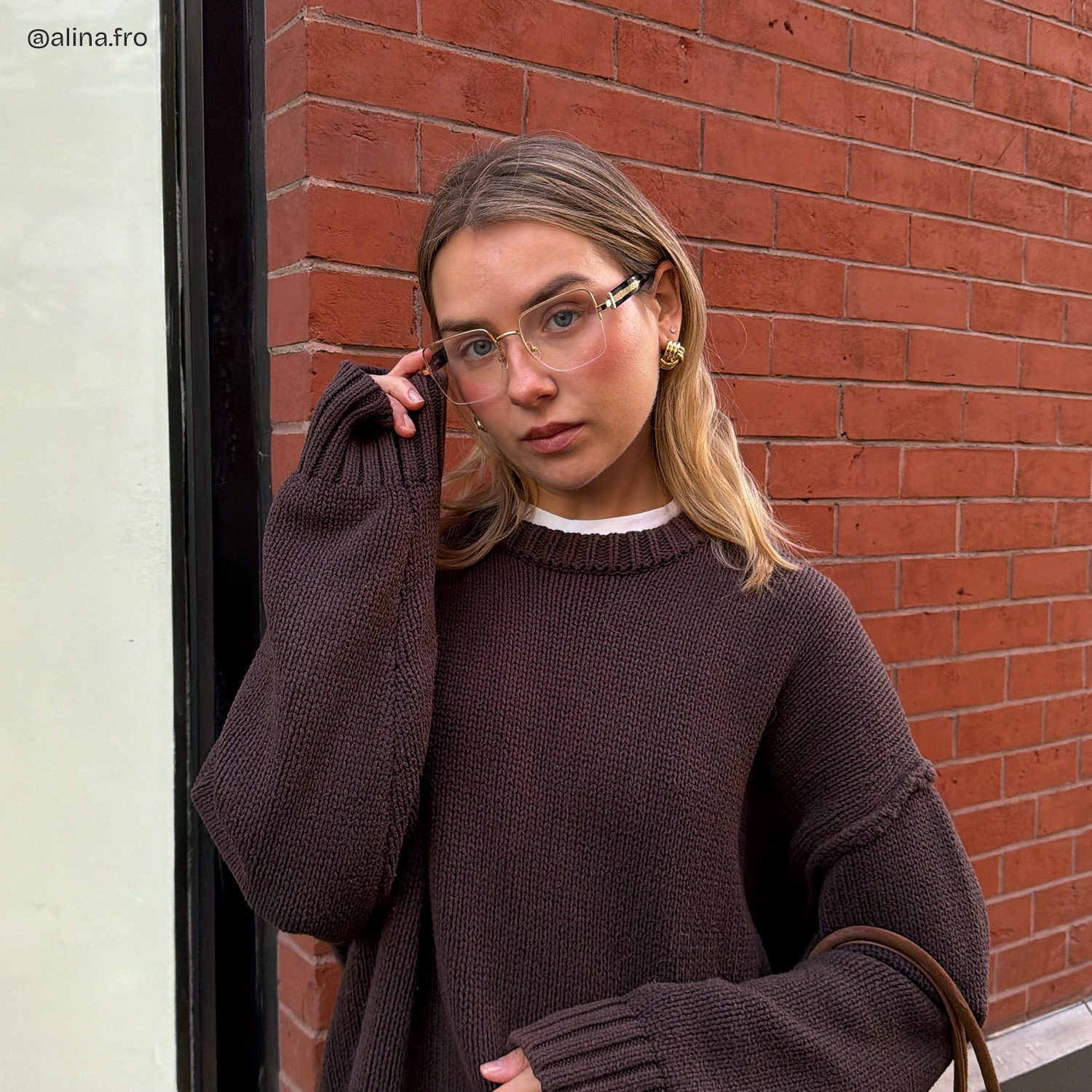 Lauren Square Gold Glasses