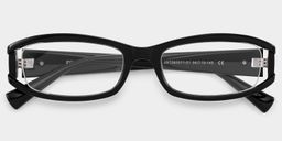 Willow Black Rectangle Glasses3