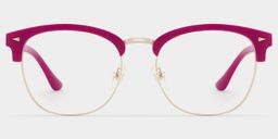 Lasha Pink Browline Glasses1