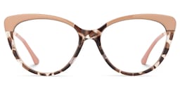 Marcus Cateye Cameo-Brown Glasses0