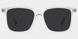 Contreras Clear Square Sunglasses0