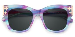 Minfia Square Blue Purple Glasses2