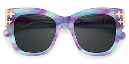 Minfia Square Blue Purple Glasses2