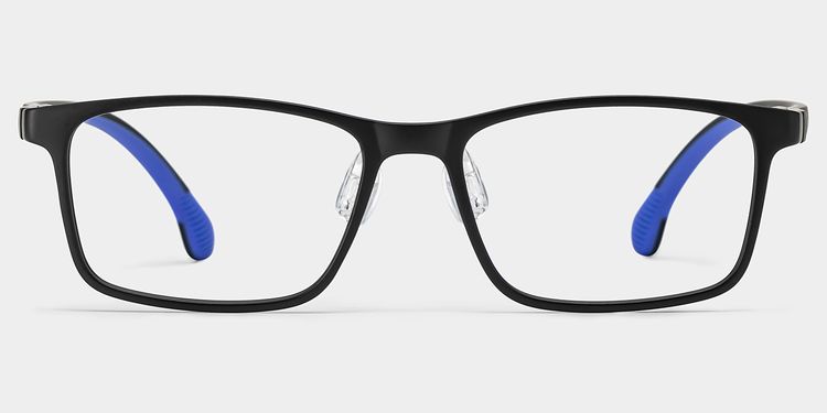 Sunny Rectangle Black Glasses