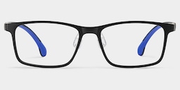 Sunny Rectangle Black Glasses1