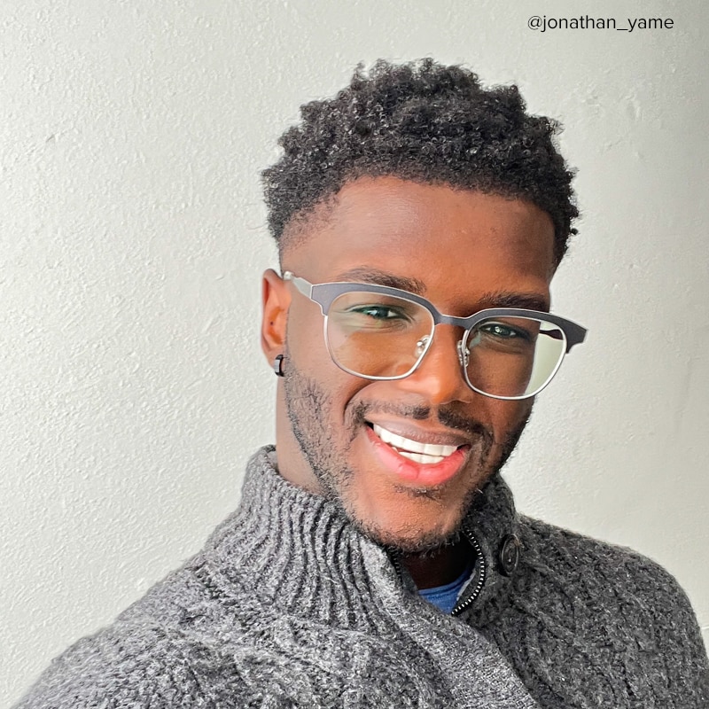 Wren Browline Dark-Gray Glasses