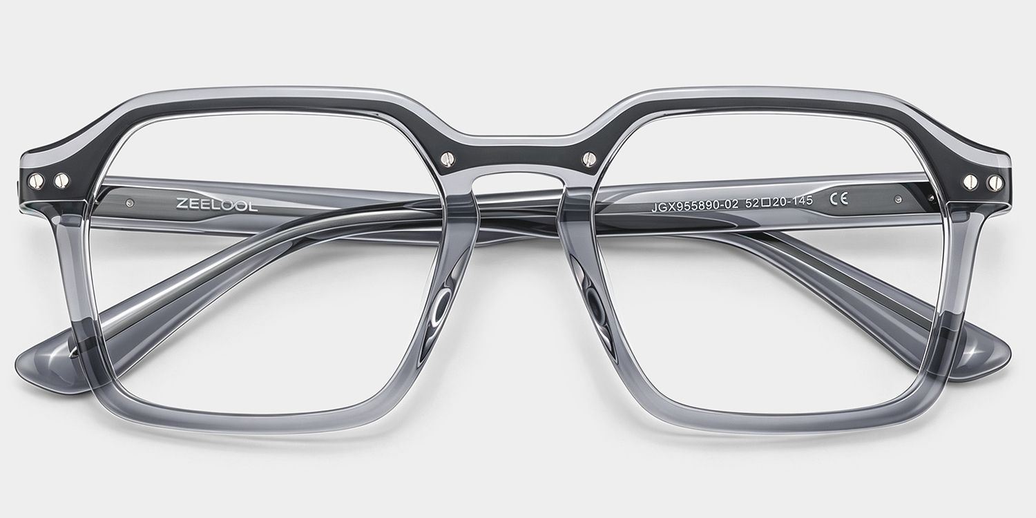 Brendan Gray Geometric Eyeglasses in Trendy Edge Vibe | ZEELOOL1