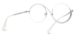 Jaila Round Silver Glasses4