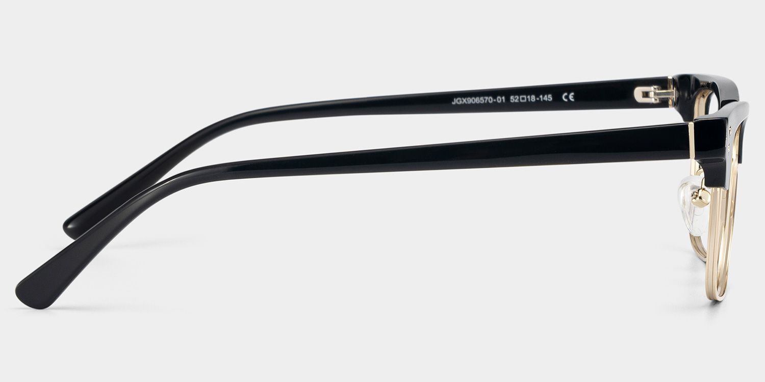 Ryan black and gold browline Frame glasses Online | ZEELOOL4