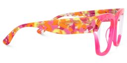 Clody Square Neon Pink Glasses2