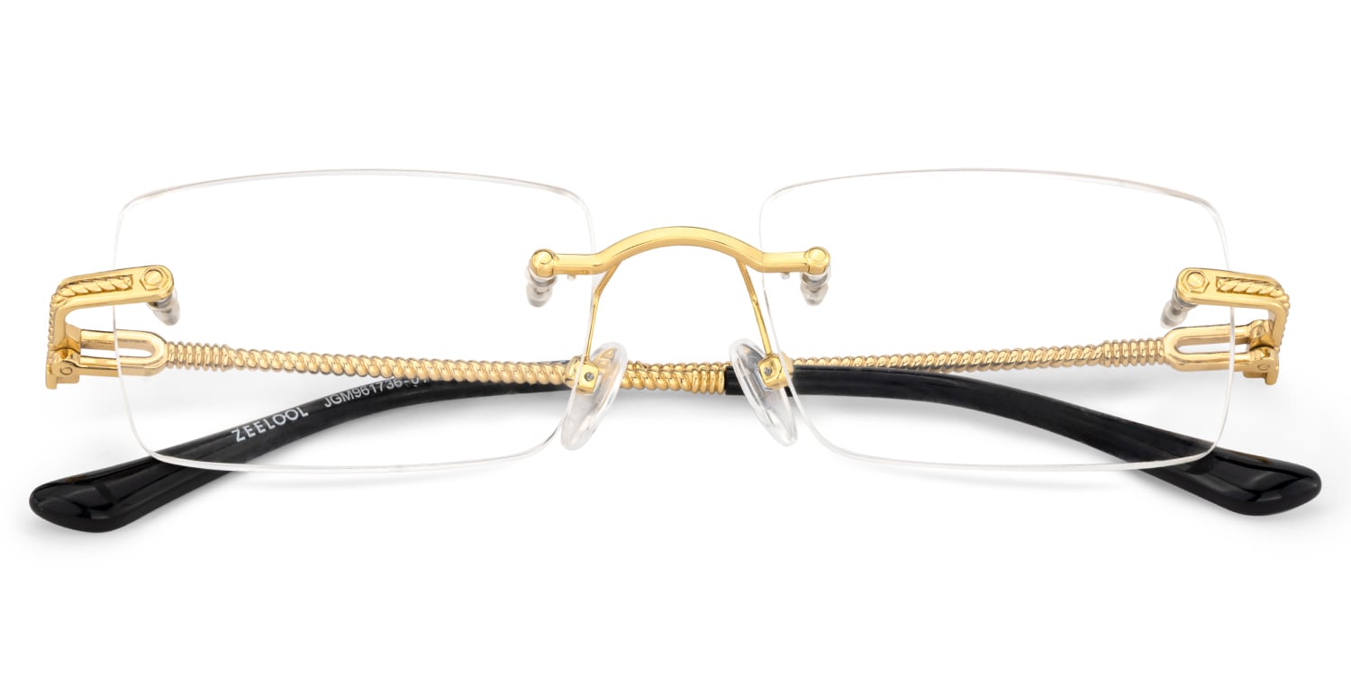 Peavy Rectangle Gold Glasses2