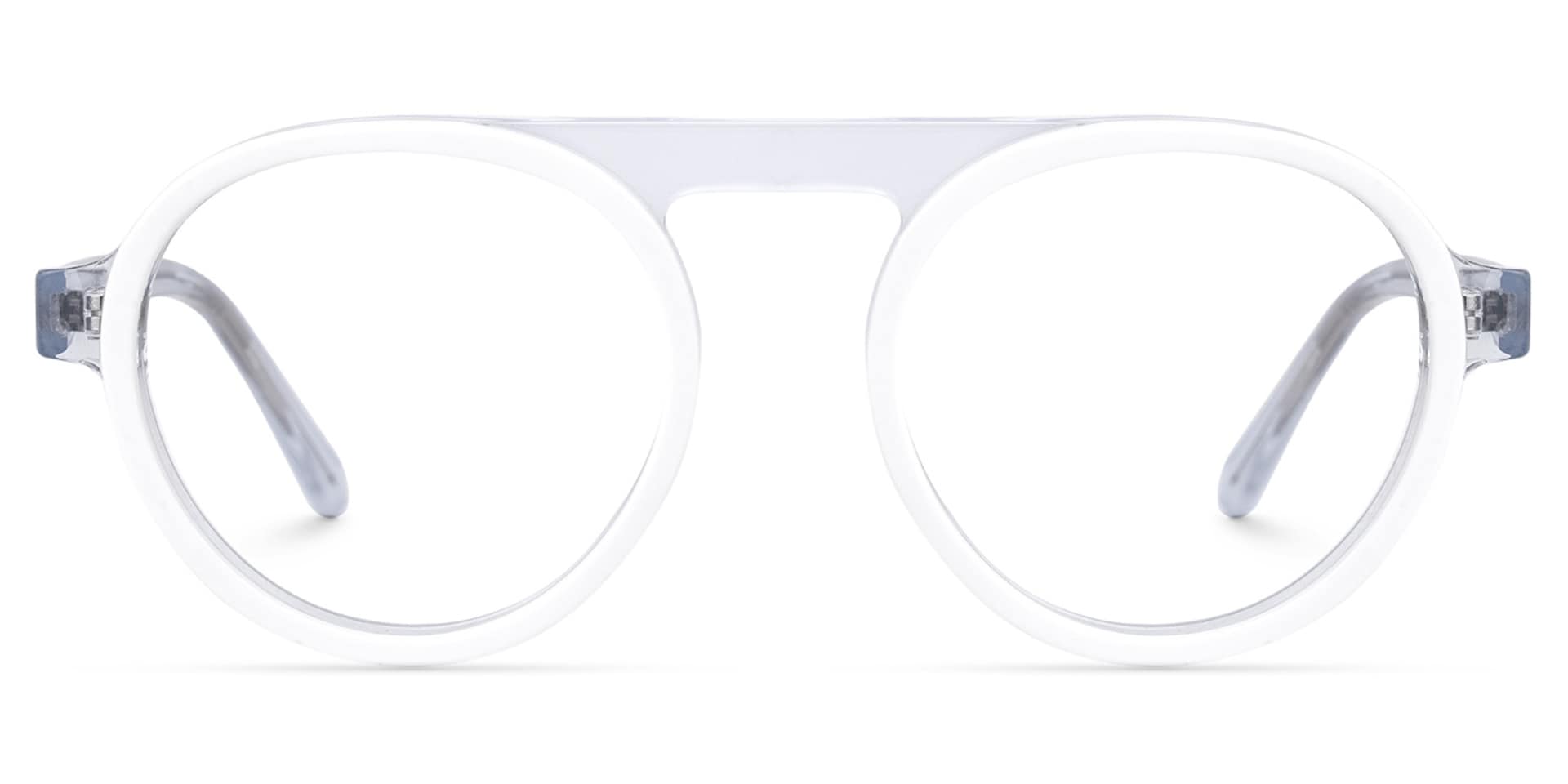 Aviator Gallardo White Glasses for Sale -Zeelool Glasses0