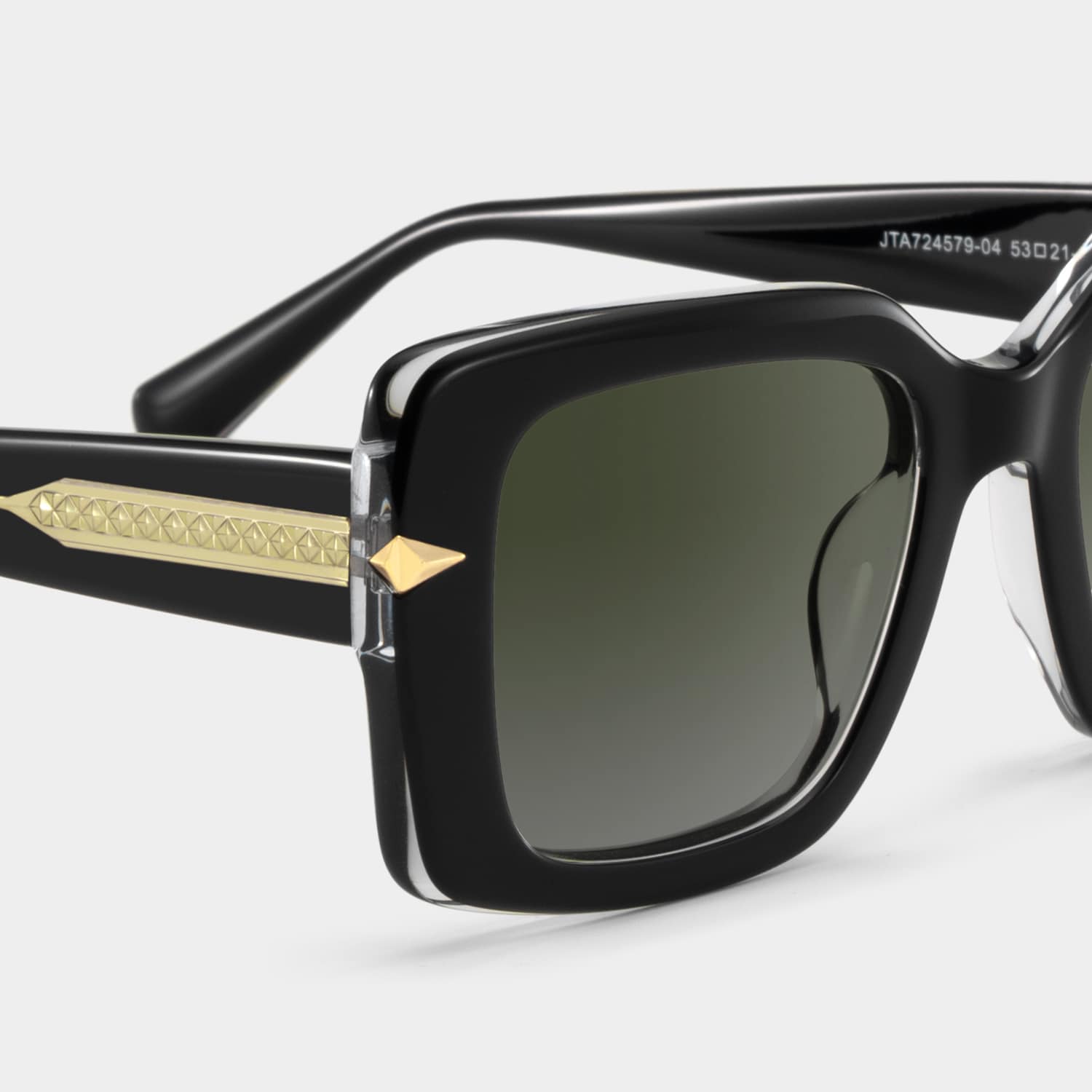 Neon Square Black Polarized Sunglasses6
