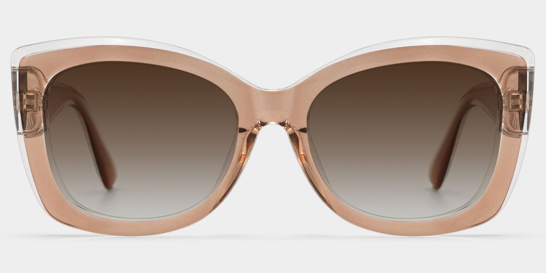 Rosie Clear Brown Butterfly Sunglasses