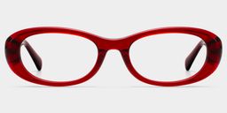 Catherine Red Oval Glasses1